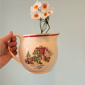 Vintage Crooksville "Bak-In" Ware Pitcher